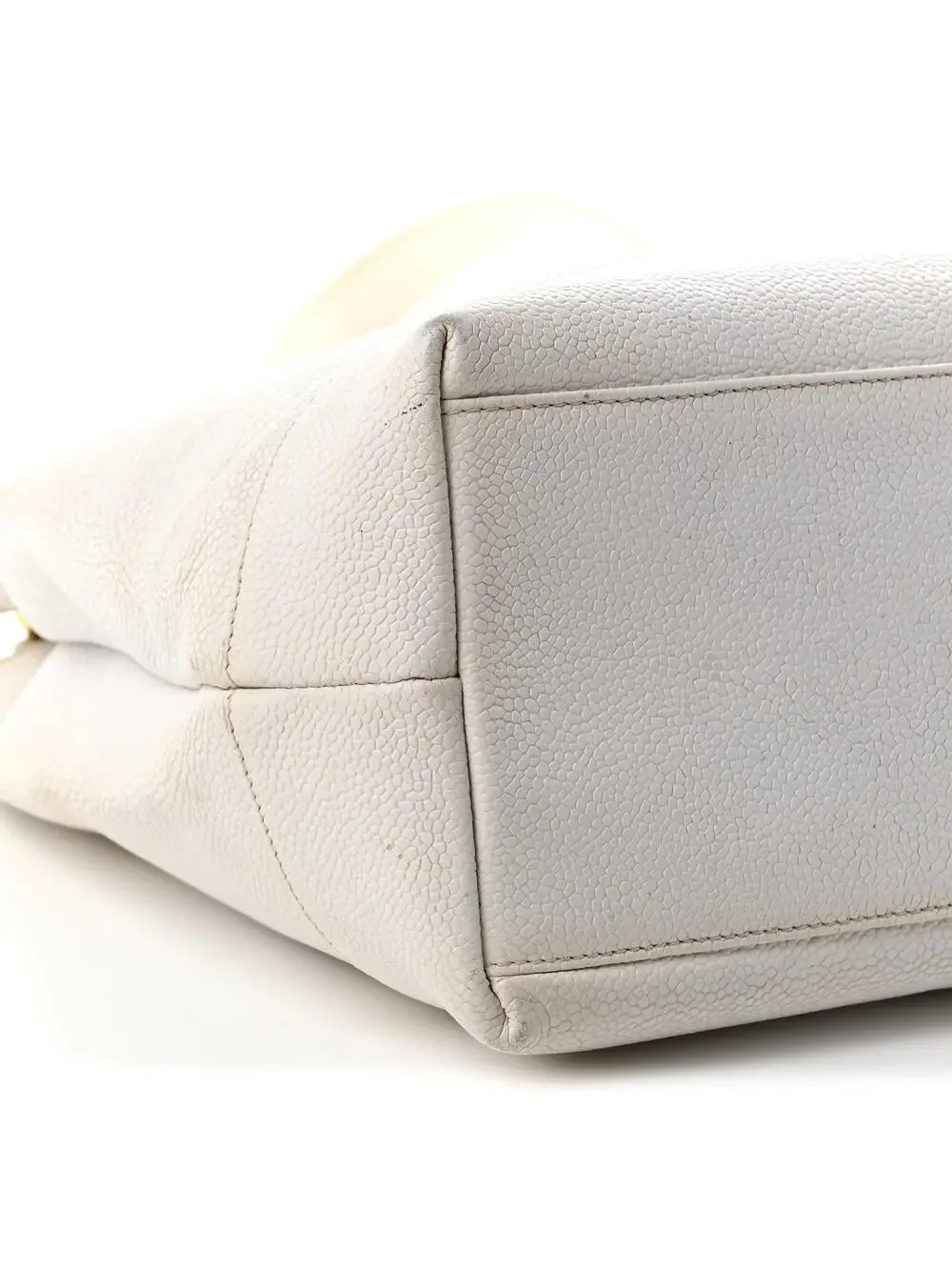 Chanel Caviar Cc Shoulder Bag White #321914C82B